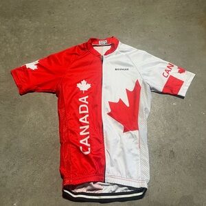 Red and White Women's Canada Jersey